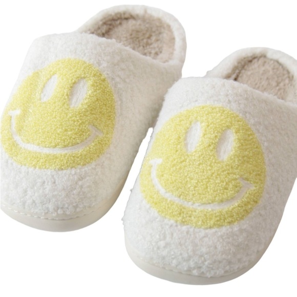 Lemon Smiley Face Slippers - Picture 2 of 3